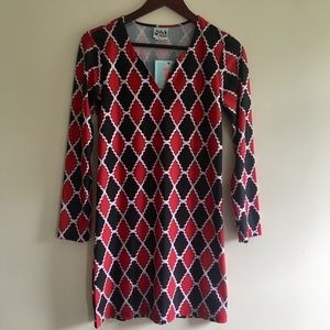 Haley and the Hound Black and Red Dress sz XS